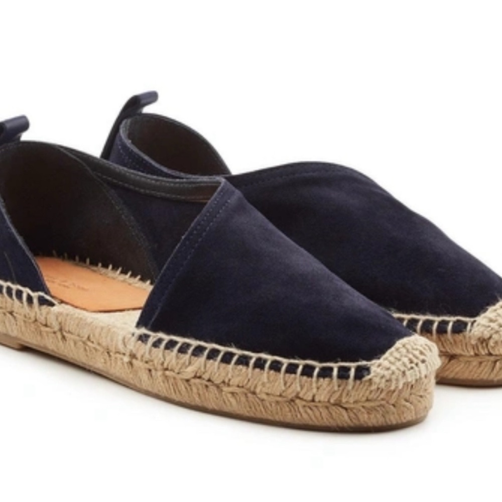 Rag & bone Delos asymmetrical suede espadrilles